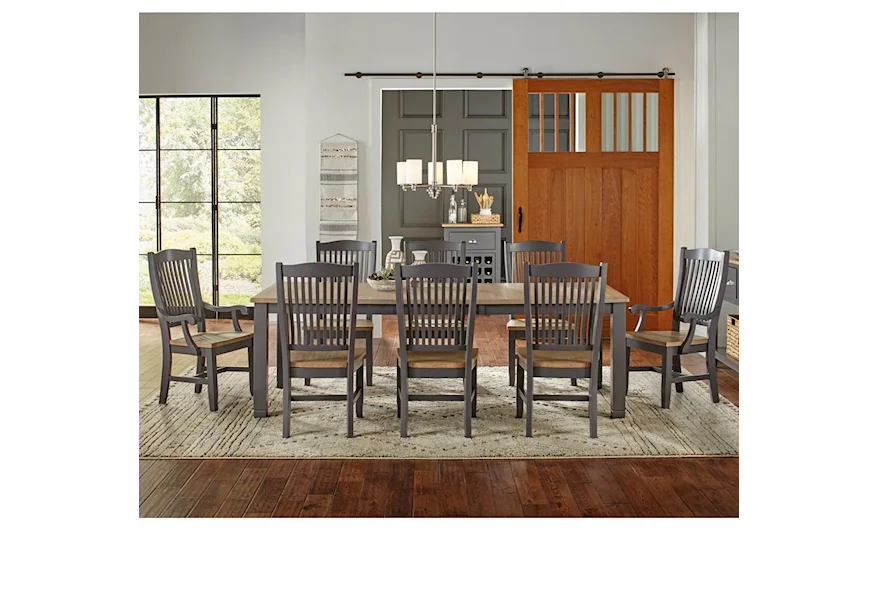 Port Townsend 9 Pc Table Set by AAmerica at Esprit Decor Home Furnishings